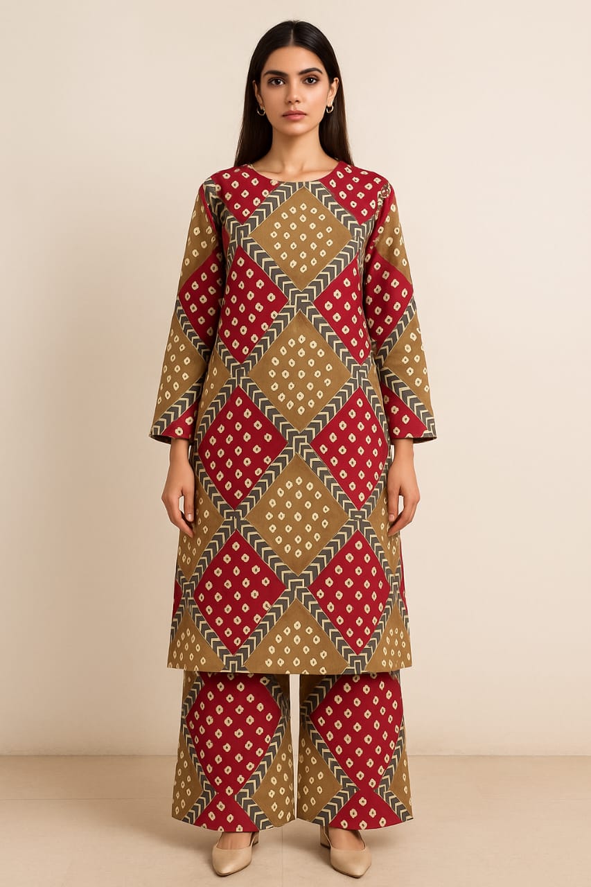 Desert Rose – Unstitched 2-Piece