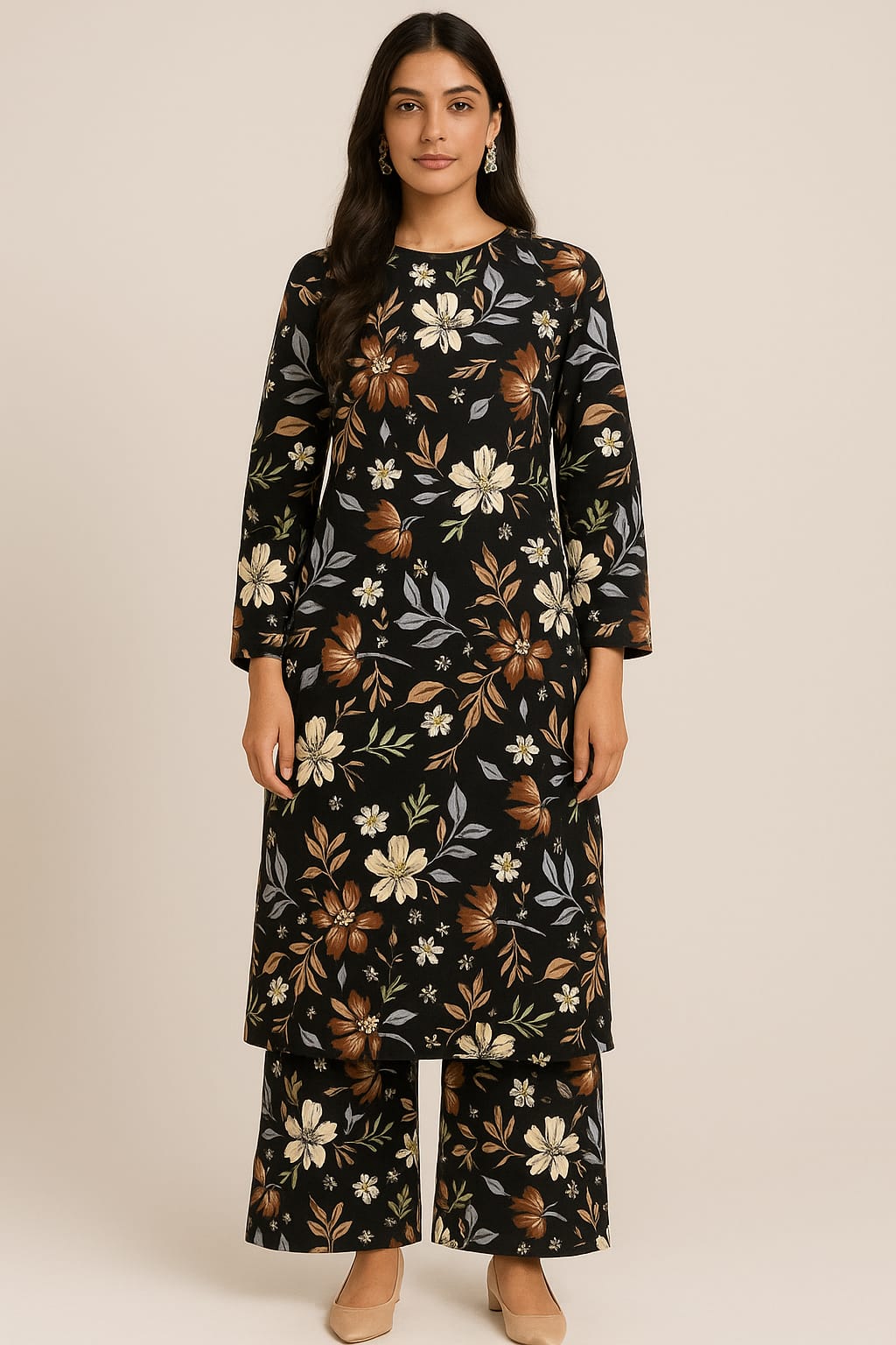 Midnight Bloom – Unstitched 2-Piece