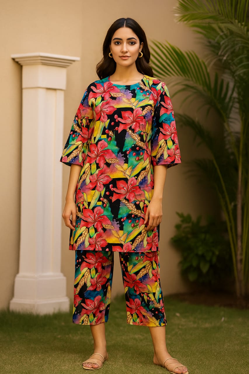 Tropical Bloom Unstitched 2-Piece
