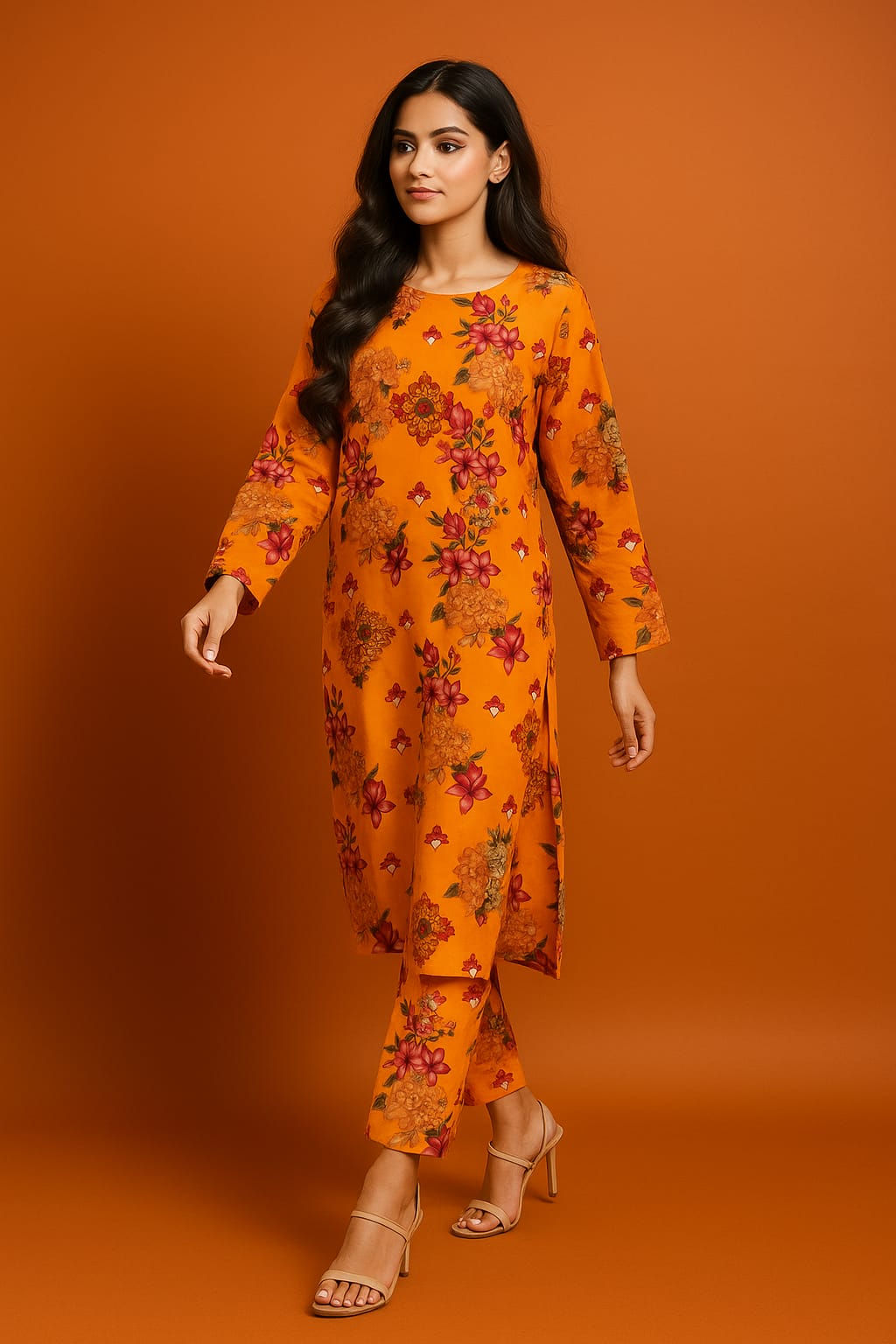 Floral Sunset Unstitched 2-Piece