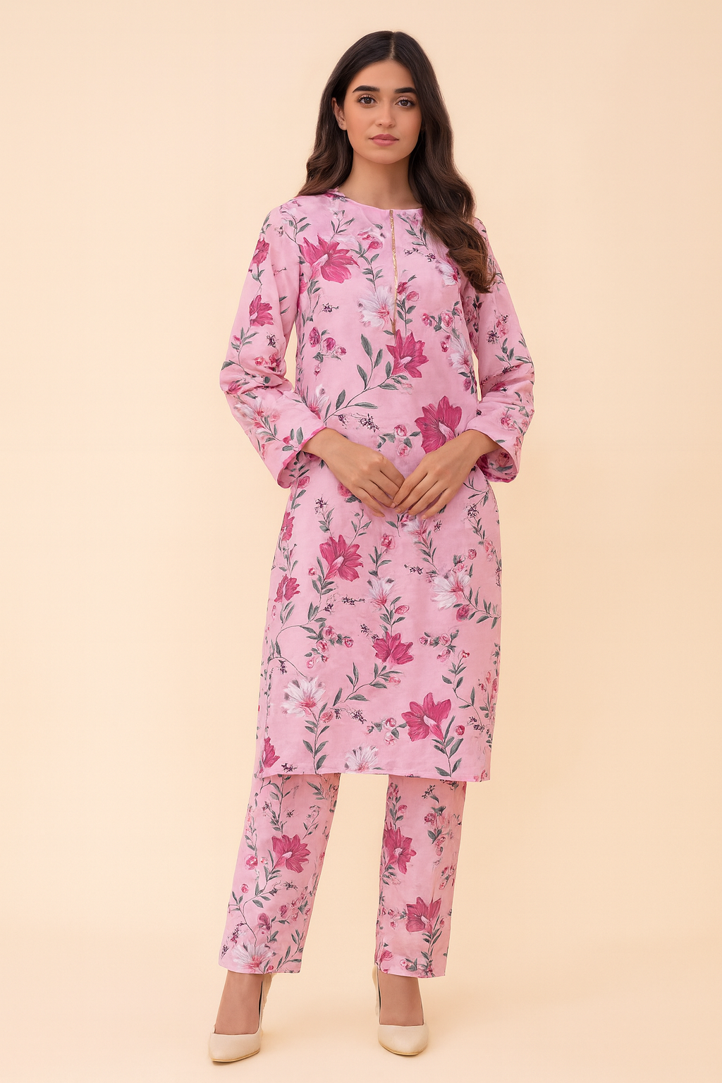 Blush Bloom Unstitched 2-Piece Dress