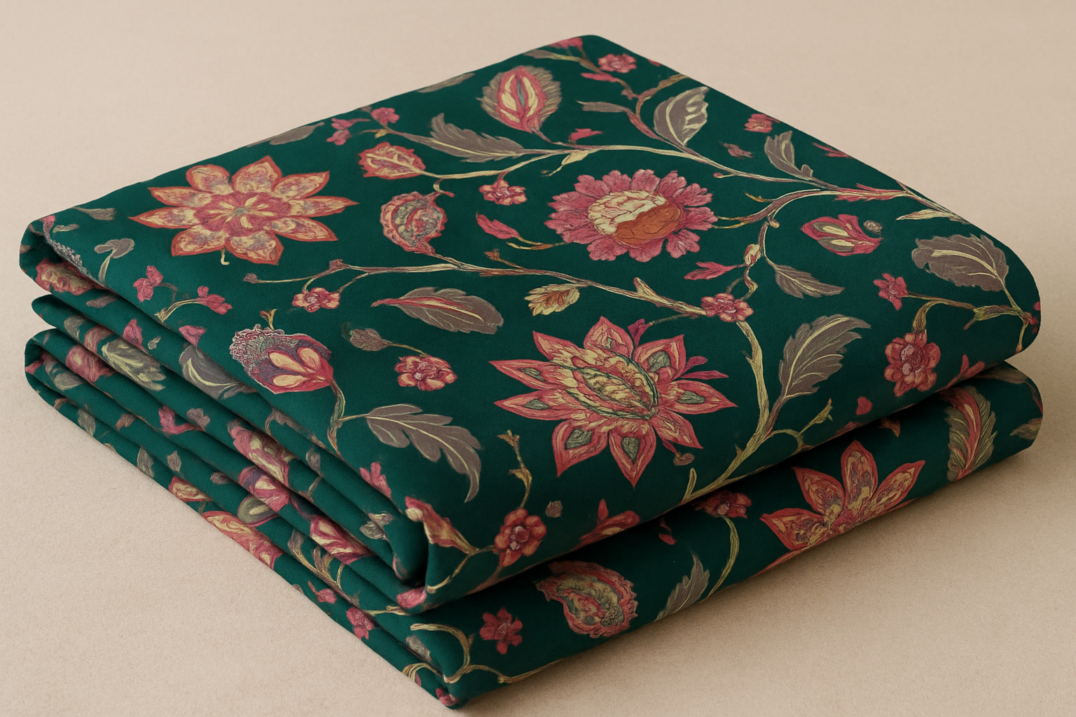 Emerald Blossom Unstitched 2-Piece Set